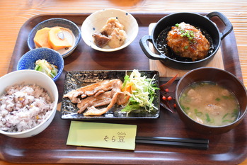 おおち山くじら定食　美郷町　猪